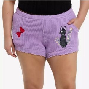 Her Universe Studio Ghibli Kiki's Delivery Service Knitted Shorts. 2X. NWT.